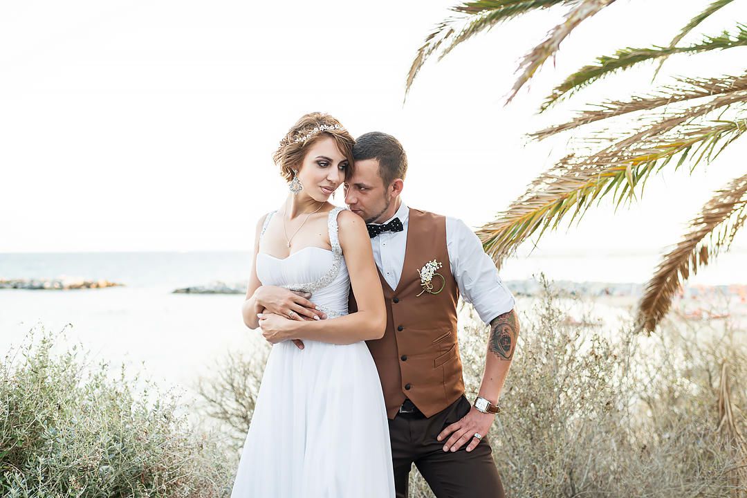 Wedding photo shooting in Sanremo, wedding photographer in Liguria