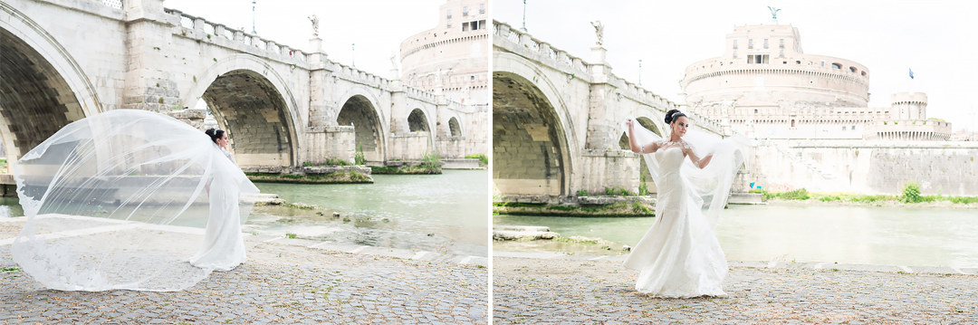 bride wedding in rome