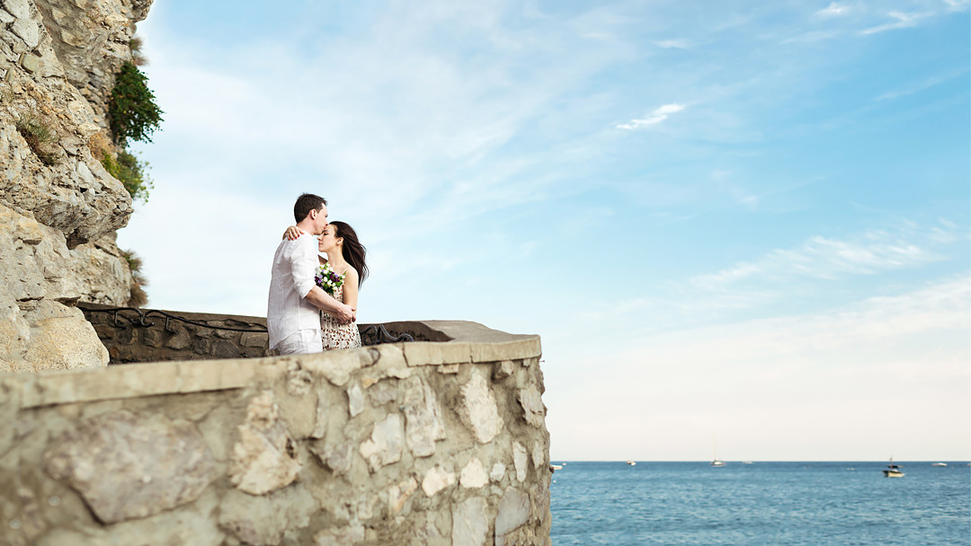 sea wedding positano