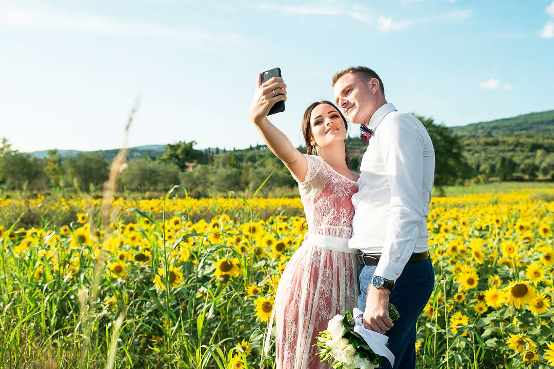 selfie tuscany