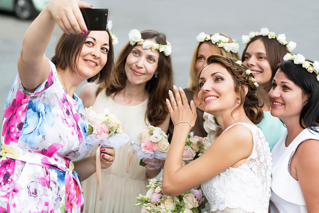 selfie with bride sestri levante