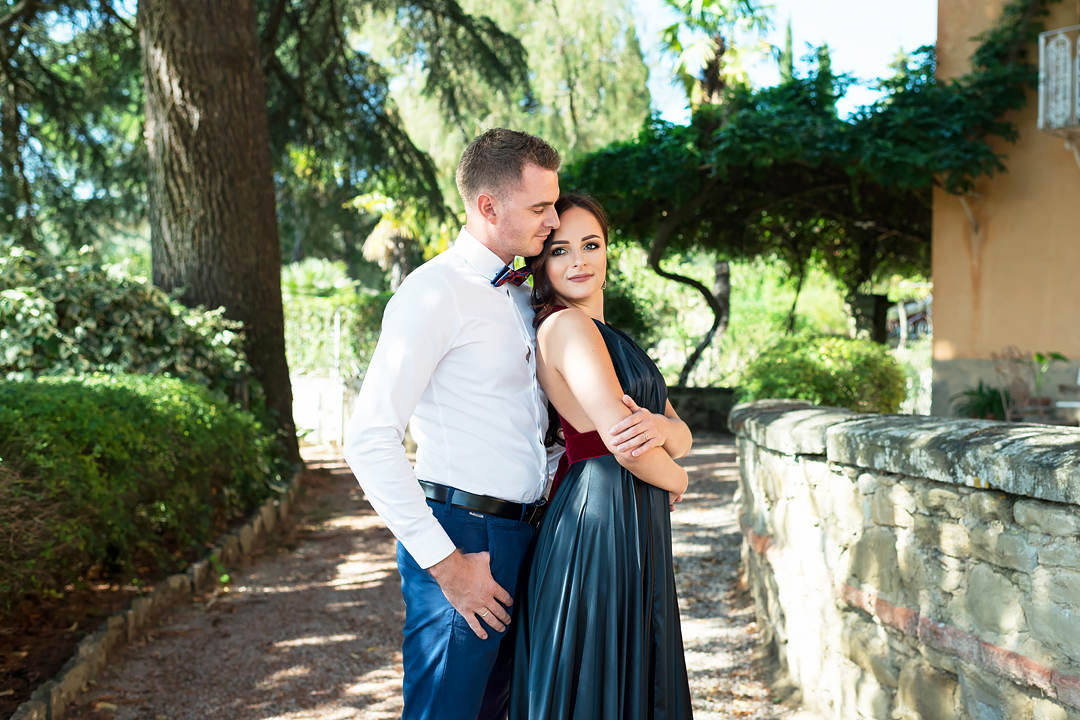 wedding at villa in tuscany