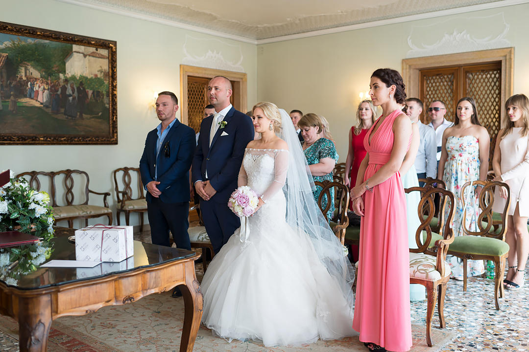 wedding ceremony in palazzo cavalli venice