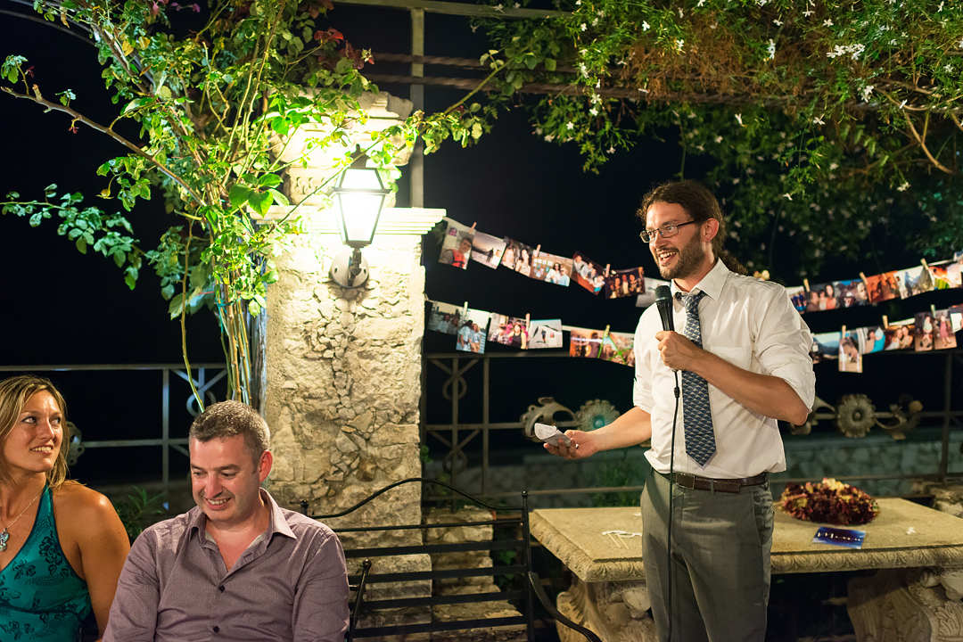 wedding dinner on terrace taormina sicily